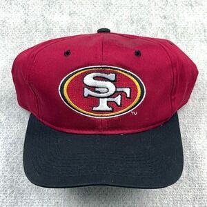 Vintage San Francisco 49ers Hat Cap Snapback Red Black 90s Green Bill 90s ANI